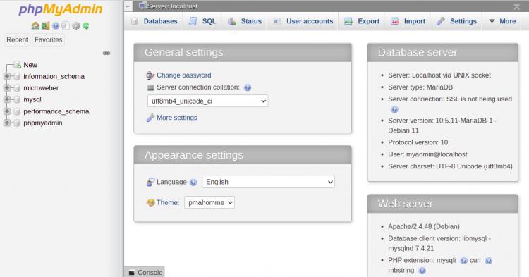 Как обновить phpmyadmin debian